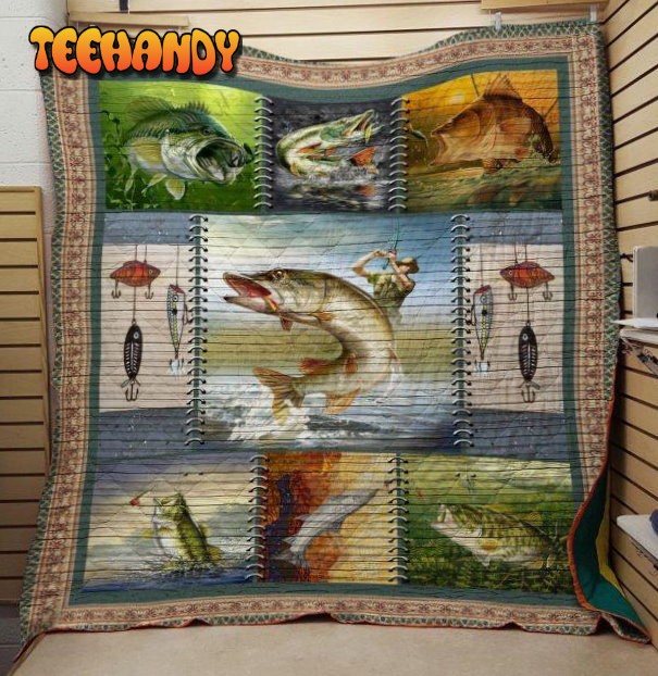 Fishing And Fisher 3D Customized Quilt Blanket