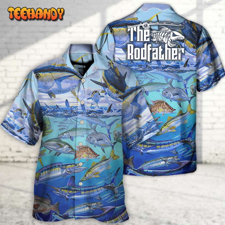 Fishing Undersea The Rodfather Tuna Fish Hawaiian Shirt