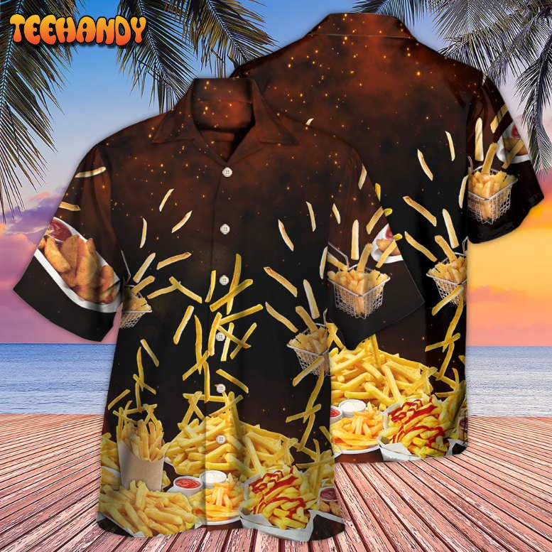 Food French Fries Fast Food Delicious Hawaiian Shirt