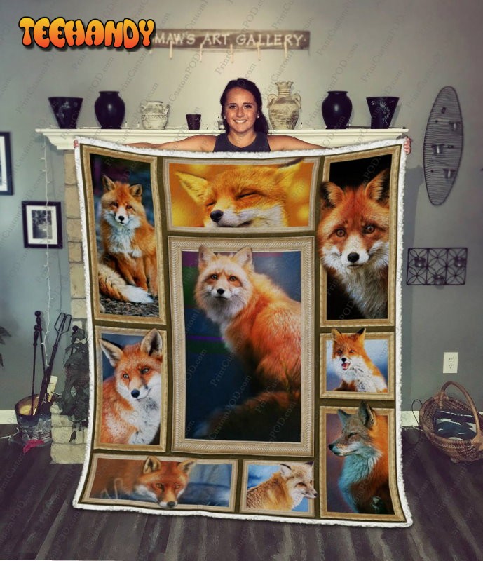 Fox 3D Customized Quilt Blanket