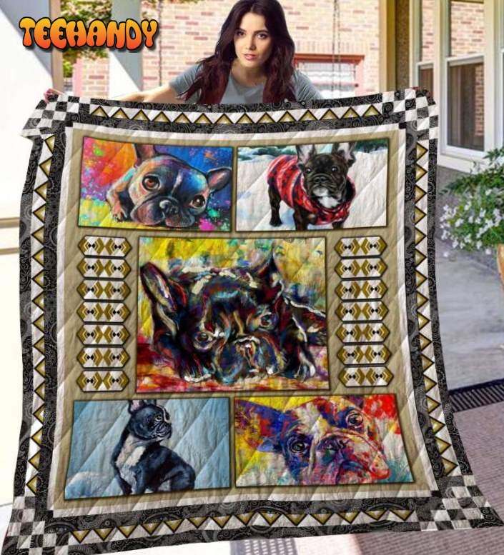 French Bulldog 3D Customized Quilt Blanket