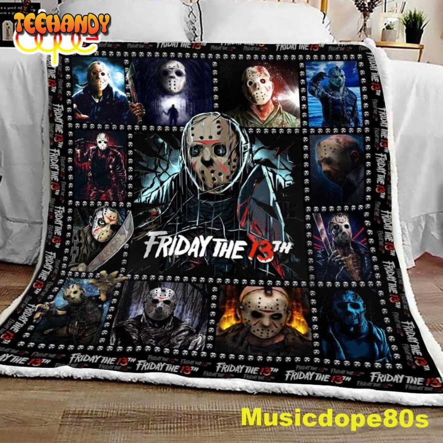 Friday 3th Halloween Sofa Fleece Throw Blanket