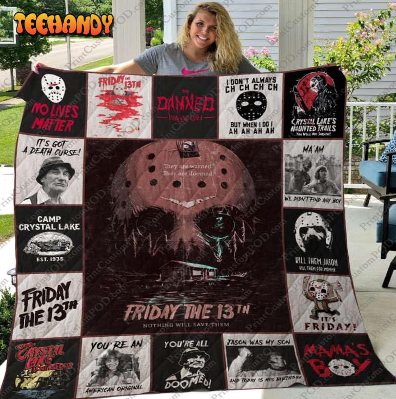 Friday The 13Th Tshirt For Fans 3D Quilt Blanket