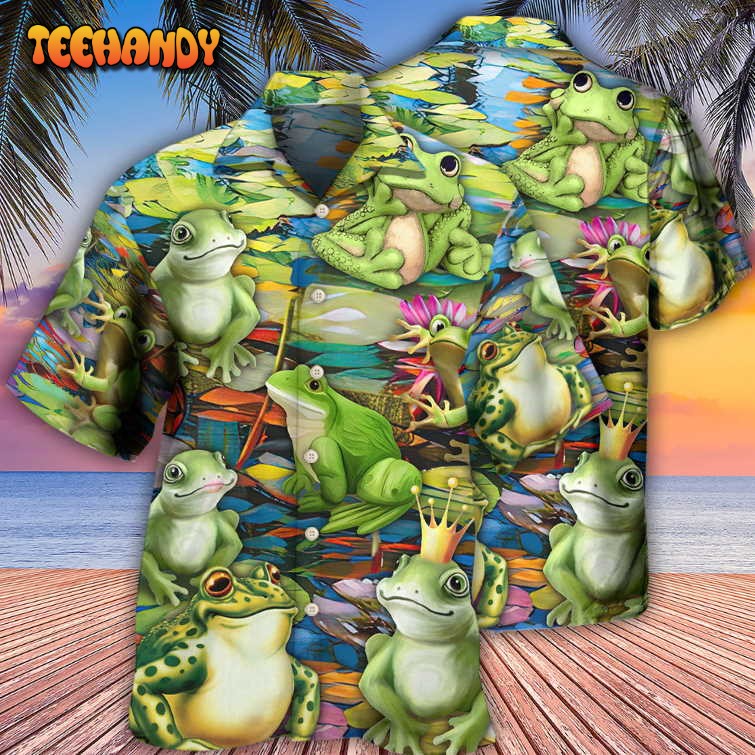 Frog In Wonderland Hawaiian Shirt