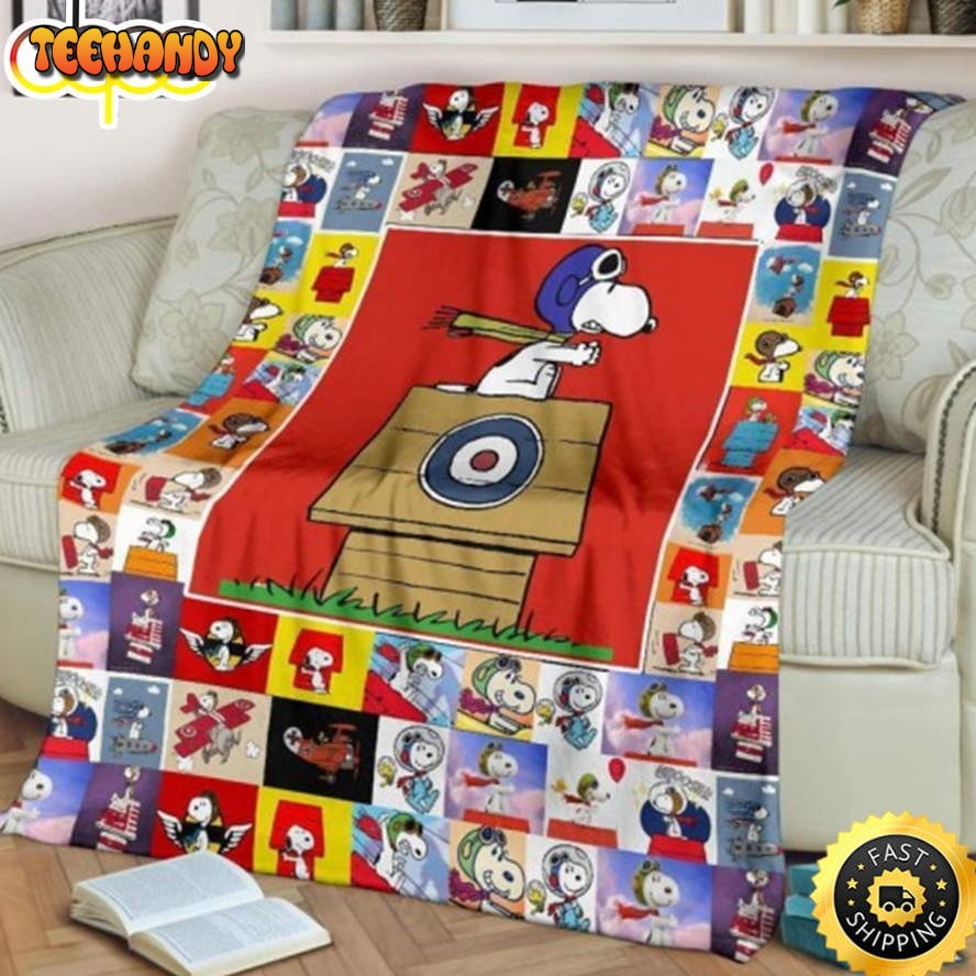 Funny Snoopy Aviators 3D Full Printing The Peanuts Snoopy Dog Blanket