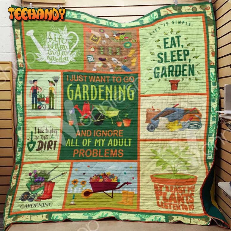 Gardening 3D Customized Quilt Blanket