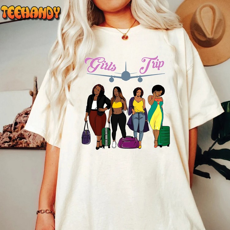 Girls Trip Shirt, Divas Melanin Girlfriends Sublimation T-Shirt