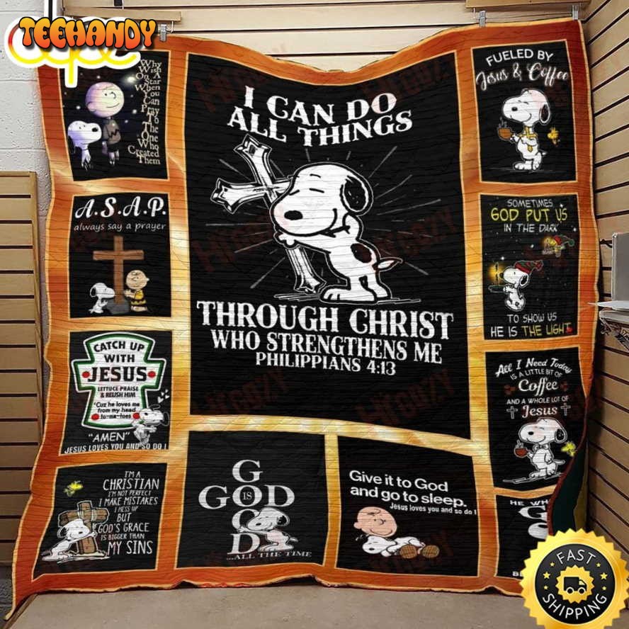 God Is Good All The Time Snoopy The Peanuts Movie Snoopy Dog Blanket