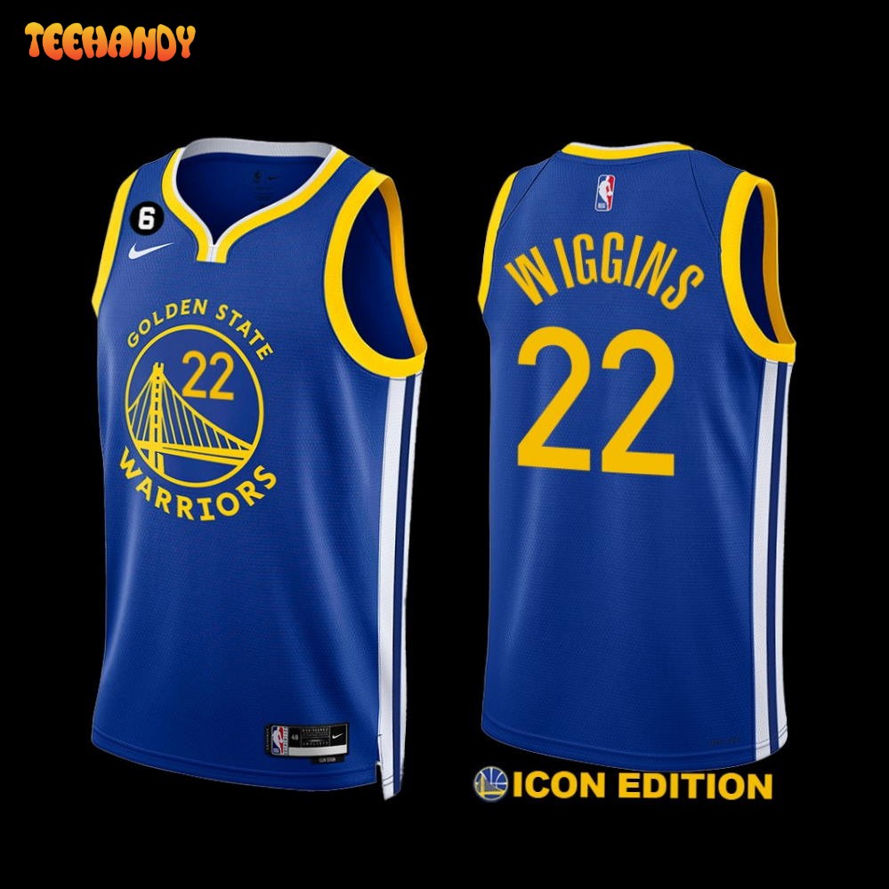 Golden State Warriors Andrew Wiggins 2022-23 Icon Edition Jersey Royal