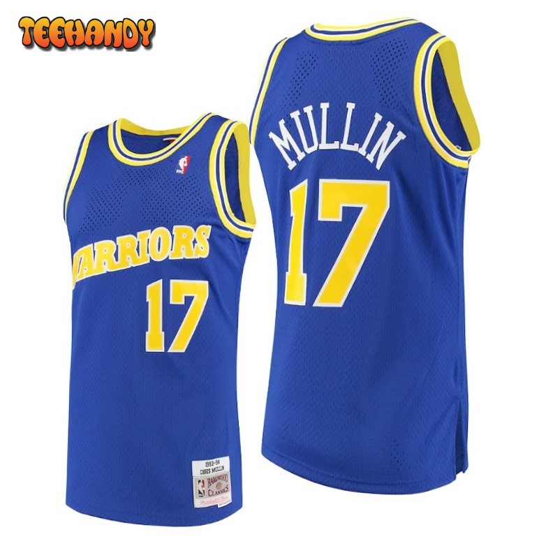 Golden State Warriors Chris Mullin Royal 1993 1994 Throwback Jersey