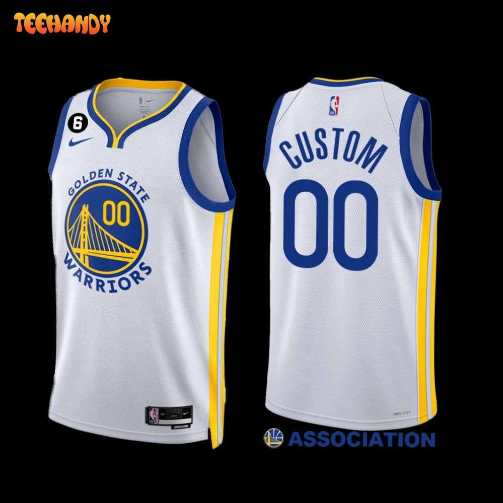 Golden State Warriors Custom 2022-23 Association Edition Jersey White