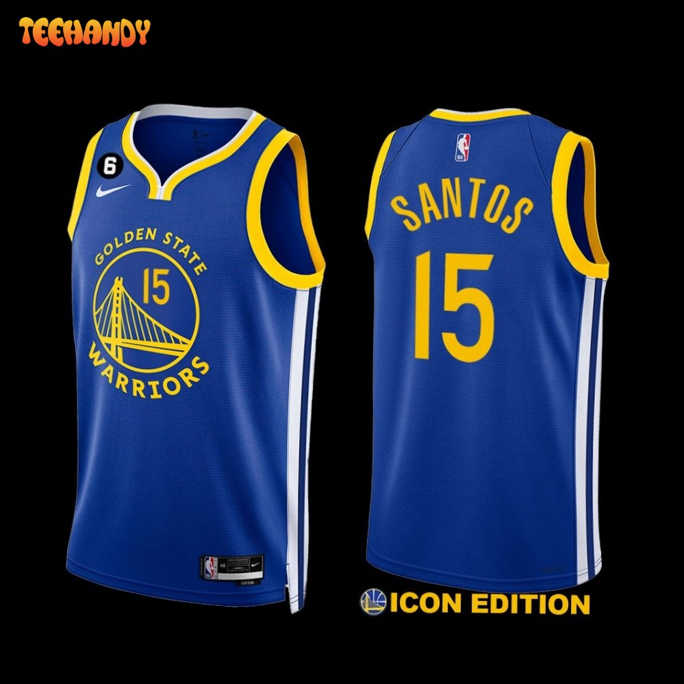 Golden State Warriors Gui Santos 2022-23 Icon Edition Jersey Royal