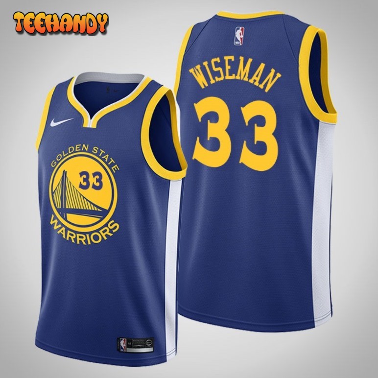 Golden State Warriors James Wiseman Blue Jersey