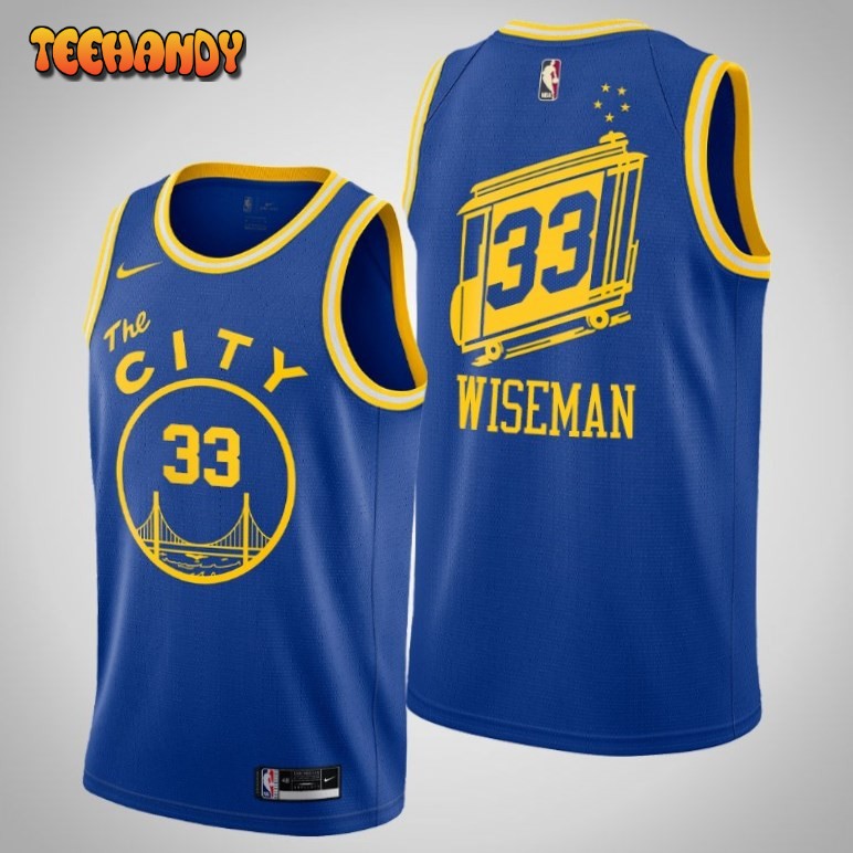 Golden State Warriors James Wiseman Royal 2021 Classic Jersey