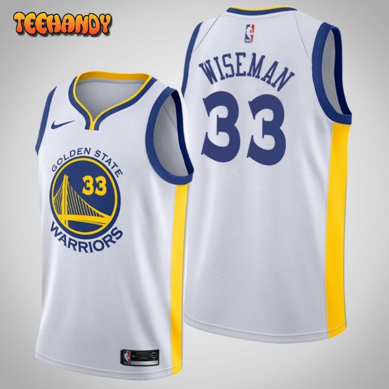 Golden State Warriors James Wiseman White Association Jersey