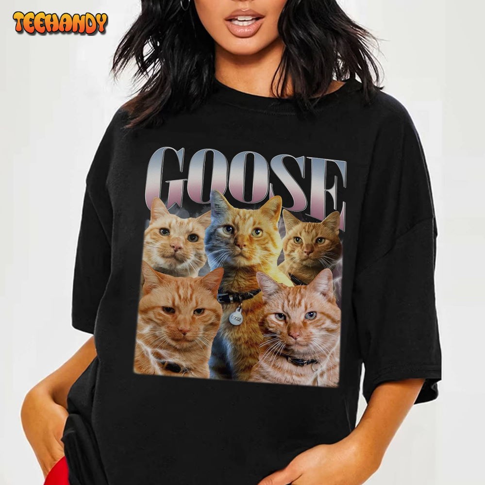 Goose Captain Marvel Shirt Vintage Goose Cat Shirt Goose Cat Homage Shirt