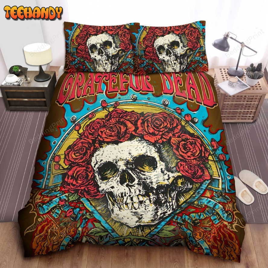 Grateful Dead Skull And Roses Art Bedding Sets