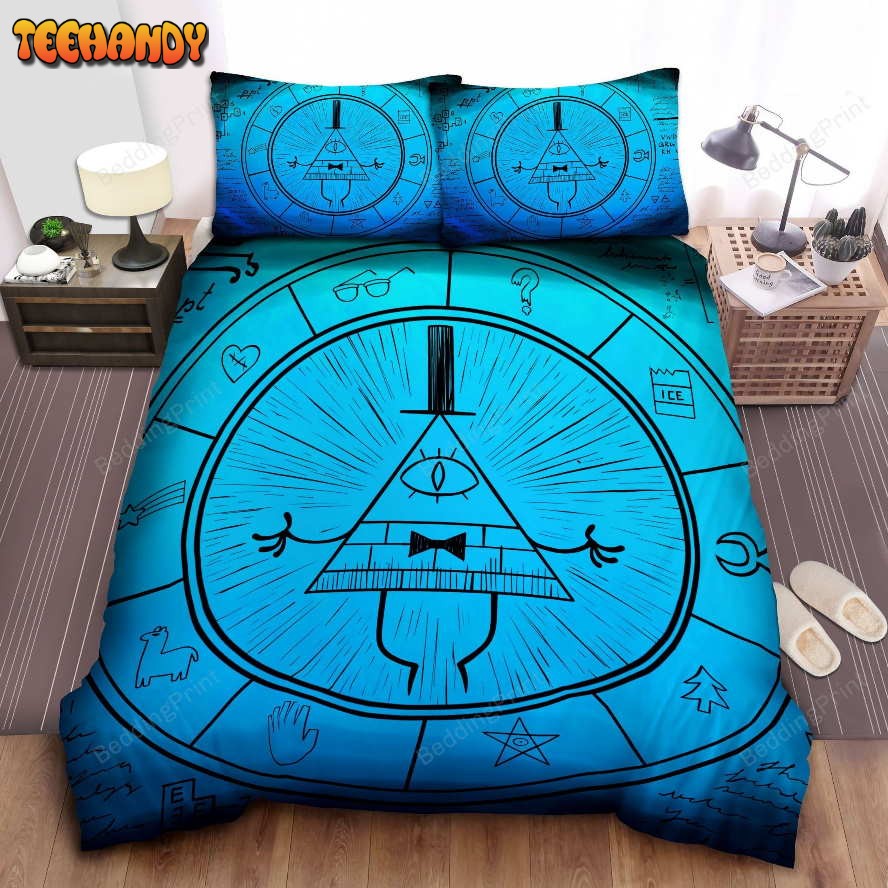 Gravity Falls Cool Bill Cipher Inside Mystery Circle Bedding Sets