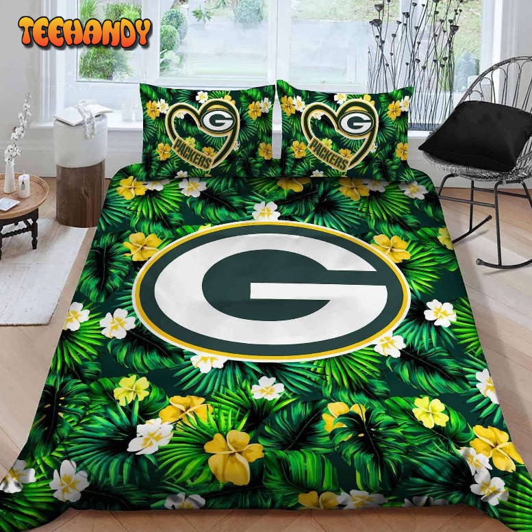 Green Bay Packers Bedding Set Sleepy Duvet Cover Pillow Cases