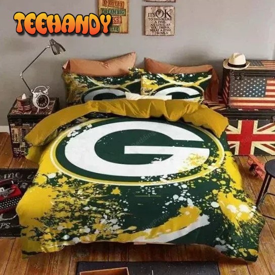 Green Bay Packers Logo 3D Printed Duvet Cover Bedding Set