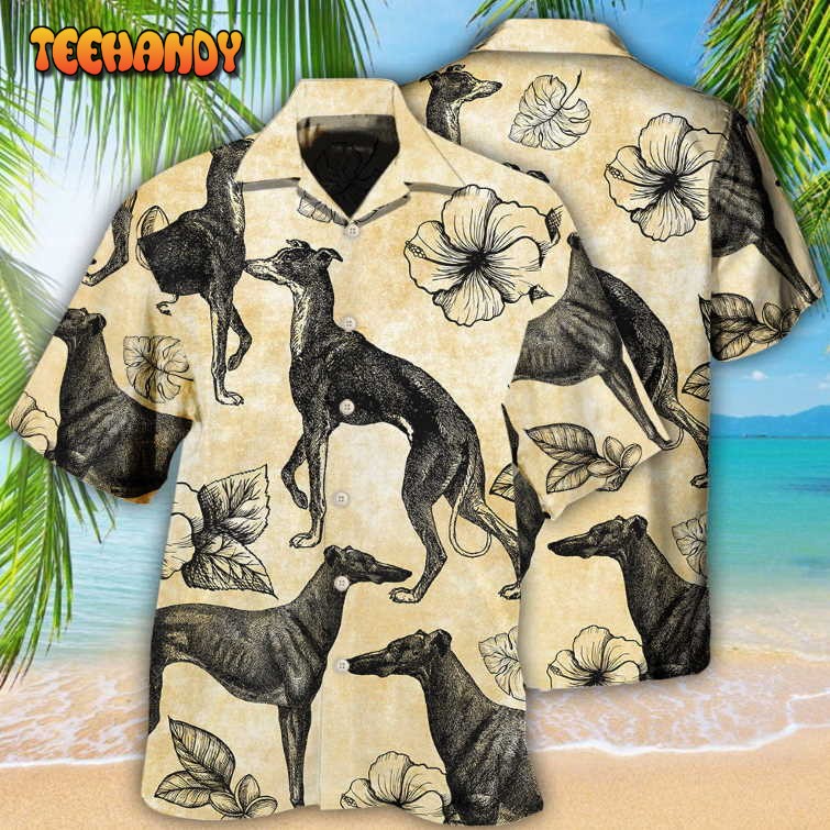 Greyhound Tropical Floral I Love That Hawaiian Shirt