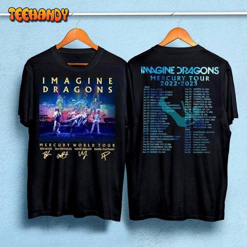 Group Concert 2023 World Tour Music Playlist Double Side Shirt