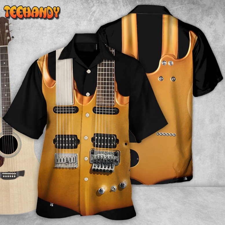 Guitar Electric Guitar Double Hawaiian Shirt