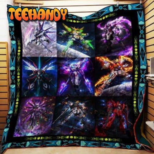 Gundam Customize Quilt Blanket