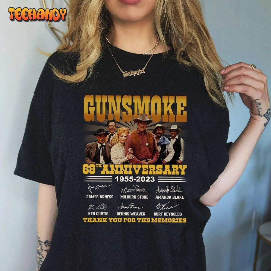 Gunsmoke 68th Anniversary Thank You For The Memories Shirt