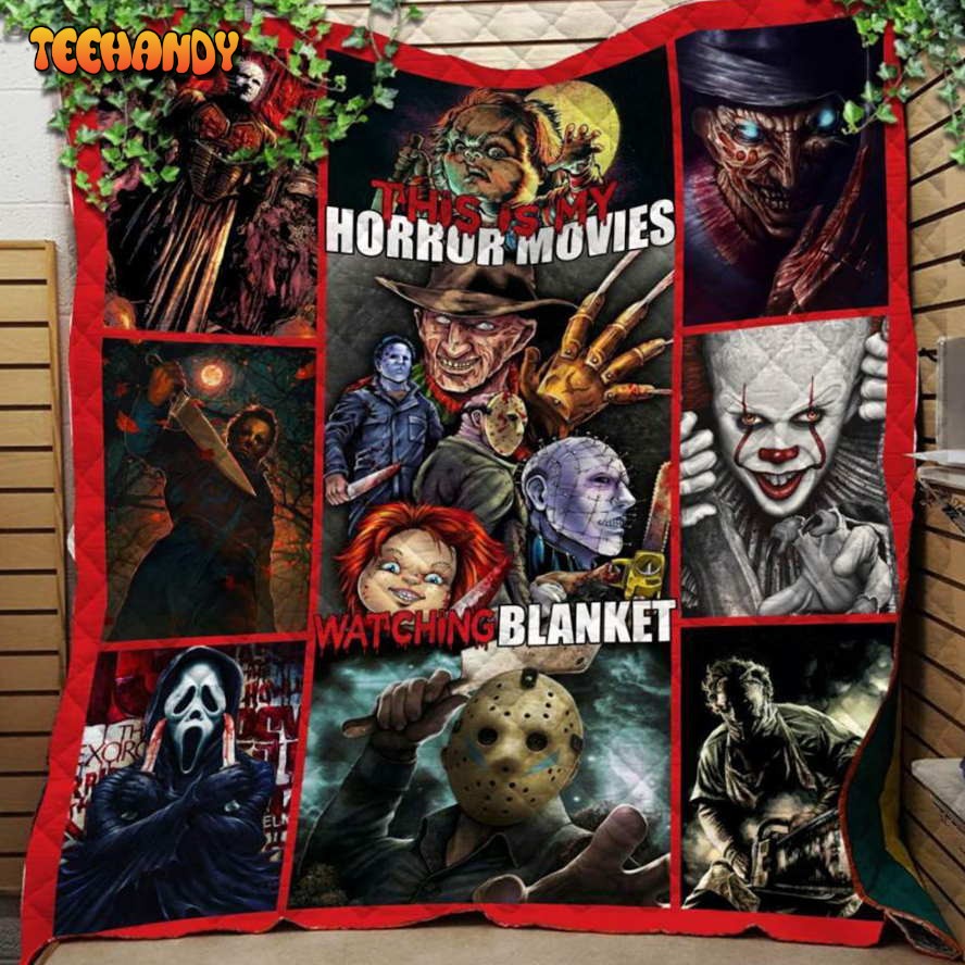 Halloween Movies Sherpa Blanket Christmas Gift Ideas – Halloween Throw Blanket