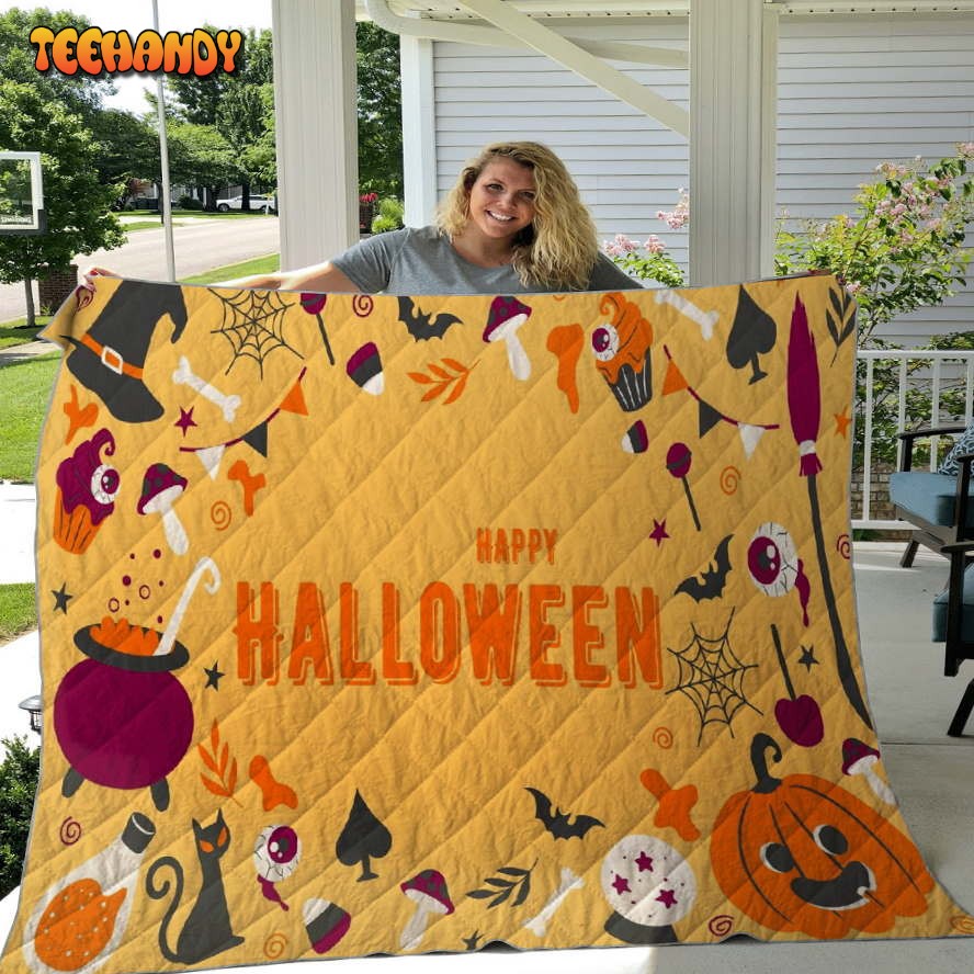 Halloween Pumpkin Blanket – Halloween Throw – Pumpkin Sherpa Throw