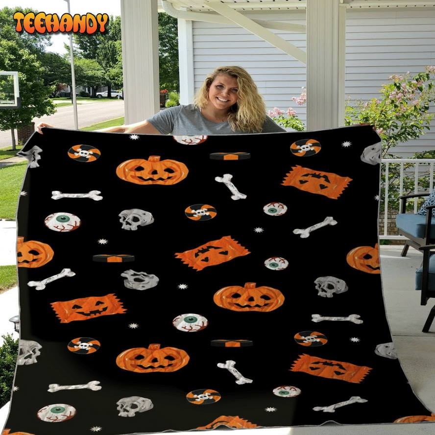 Halloween Trick Or Treat Sherpa Blanket – Trick R Treat Halloween Throw