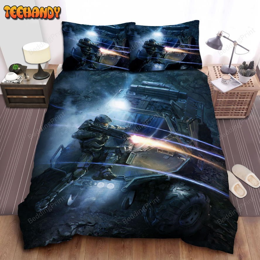 Halo Chief Miami Vice Slide Duvet Cover Bedding Sets