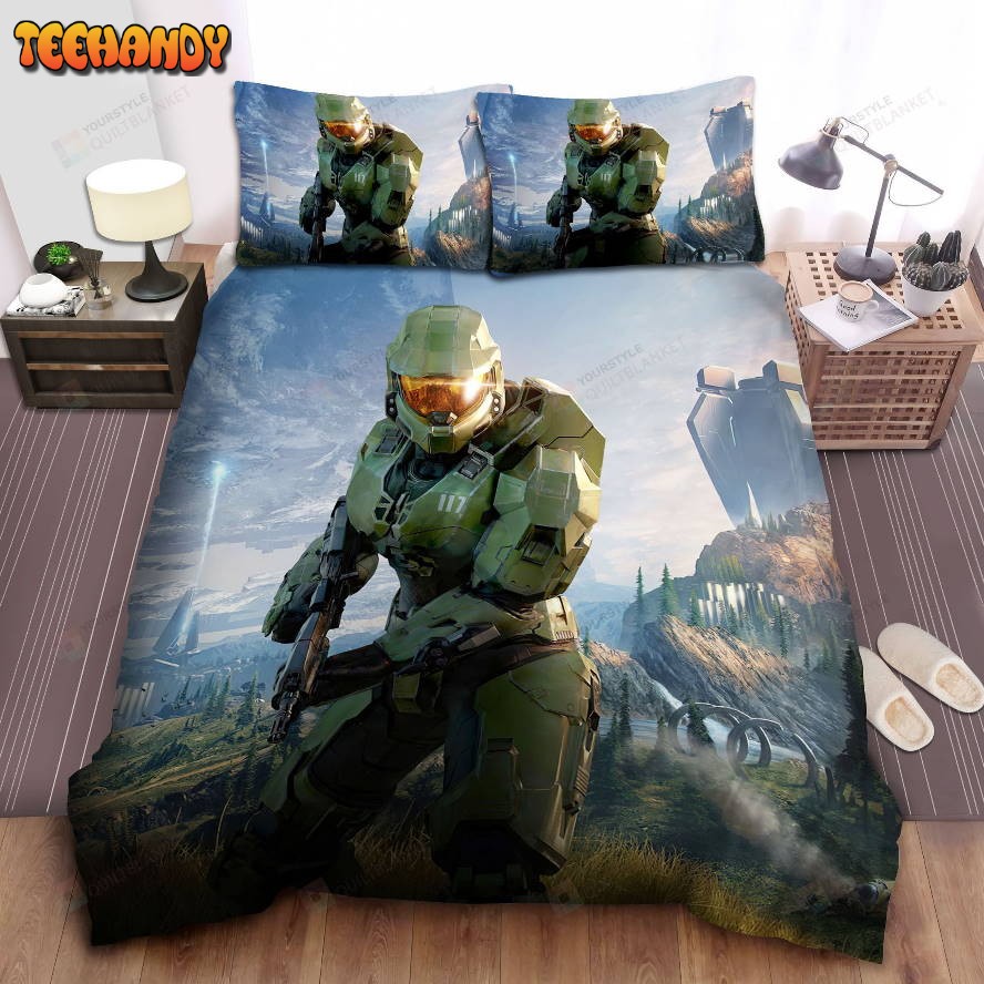 Halo Infinite Warrior Duvet Cover Bedding Sets