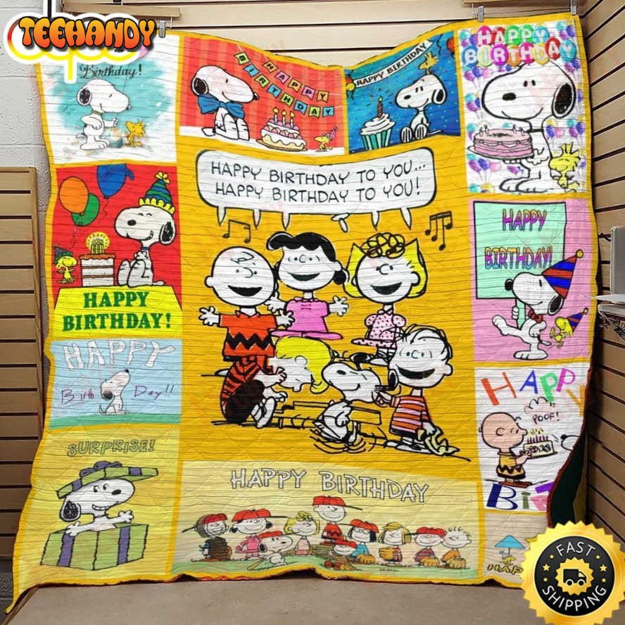 Happy Birthday To You Snoopy The Peanuts Movie Snoopy Dog Blanket