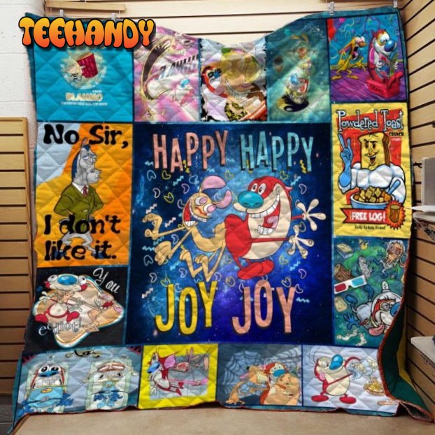 Happy Happy Joy 3D Customized Quilt Blanket