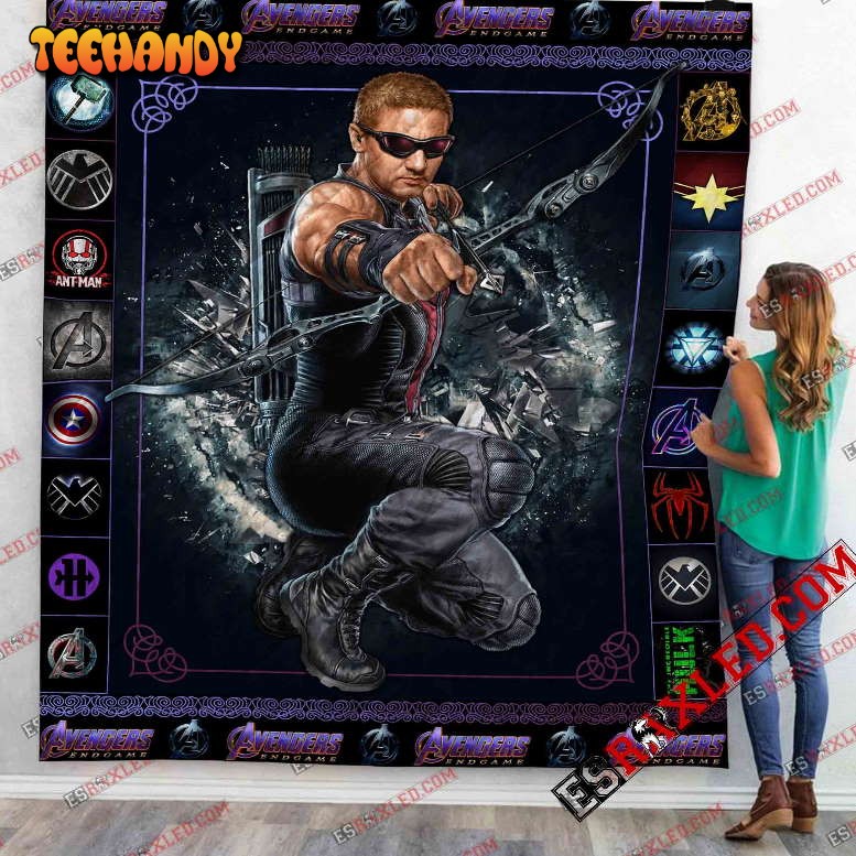 Hawk Eye Marvel Infinity War End Game 3D Quilt Blanket