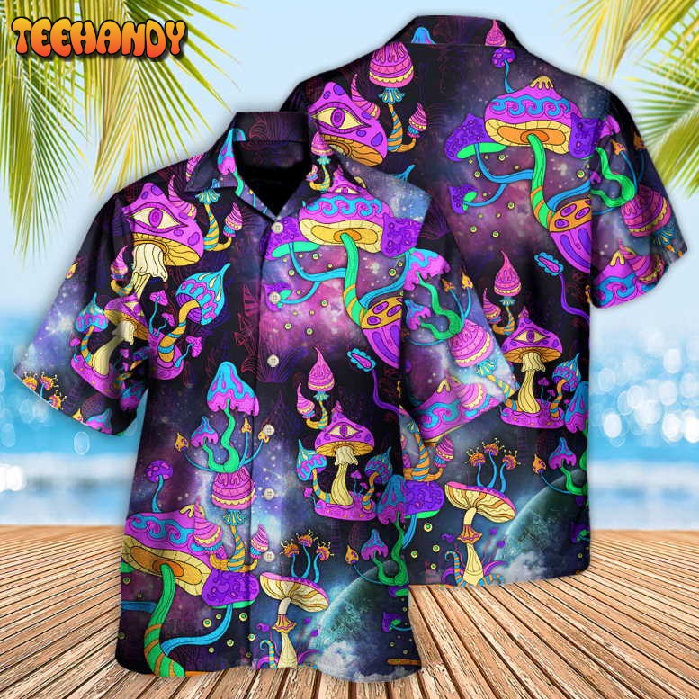 Hippie Mushroom Hippie Life Lover Hawaiian Shirt