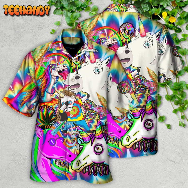 Hippie Unicorn Dream For Wonderland Hawaiian Shirt