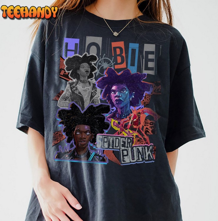 Hobie Brown Spider-Punk Spider-man Across the Spider-Verse T-Shirt