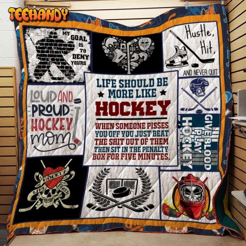 Hockey Quilt Blanket