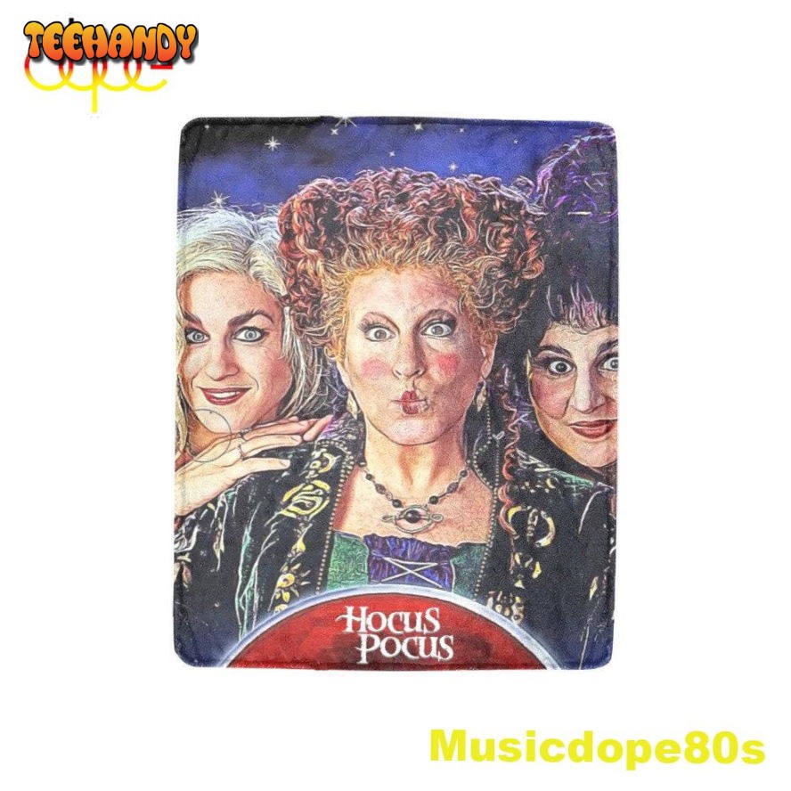 Hocus Pocus Sanderson Sisters Happy Halloween Throw Blanket