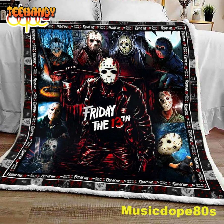 Horror Friday 3th Halloween Sofa Fleece Throw Blanket