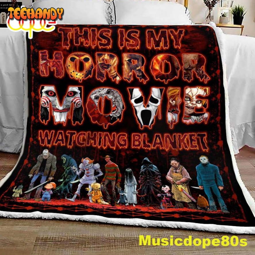 Horror Movie Halloween Sofa Fleece Throw Blanket