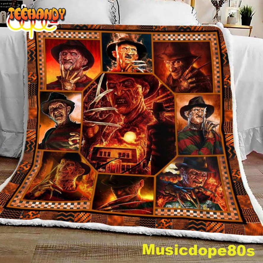 Horror Nightmare Halloween Sofa Fleece Throw Blanket