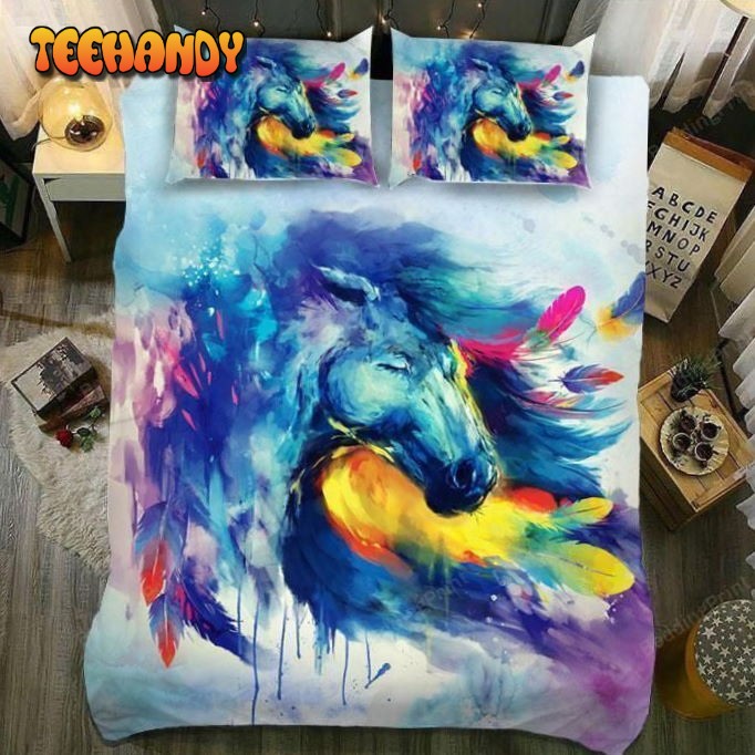 Horse Bed Sheets Spread Duvet Cover Bedding Set