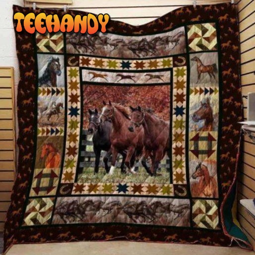 Horse Customize Quilt Blanket