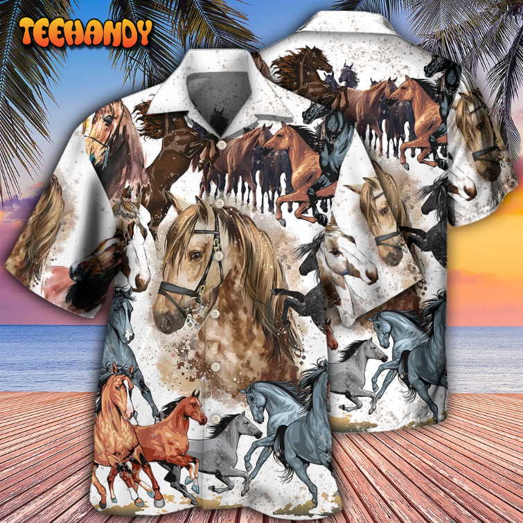 Horse Fantasy Horse Painting Style Hawaiian Shirt