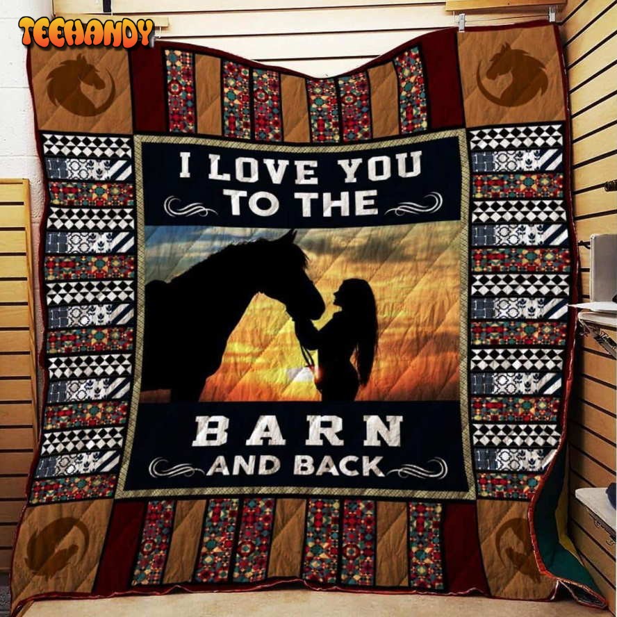 Horse The Barn And Back 3D Quilt Blanket