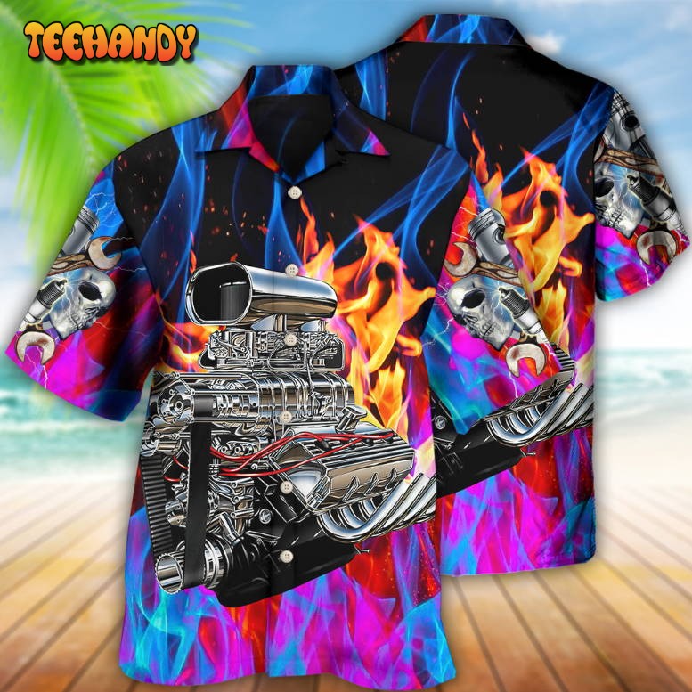 Hot Rod Amazing Colorful Flame Hawaiian Shirt